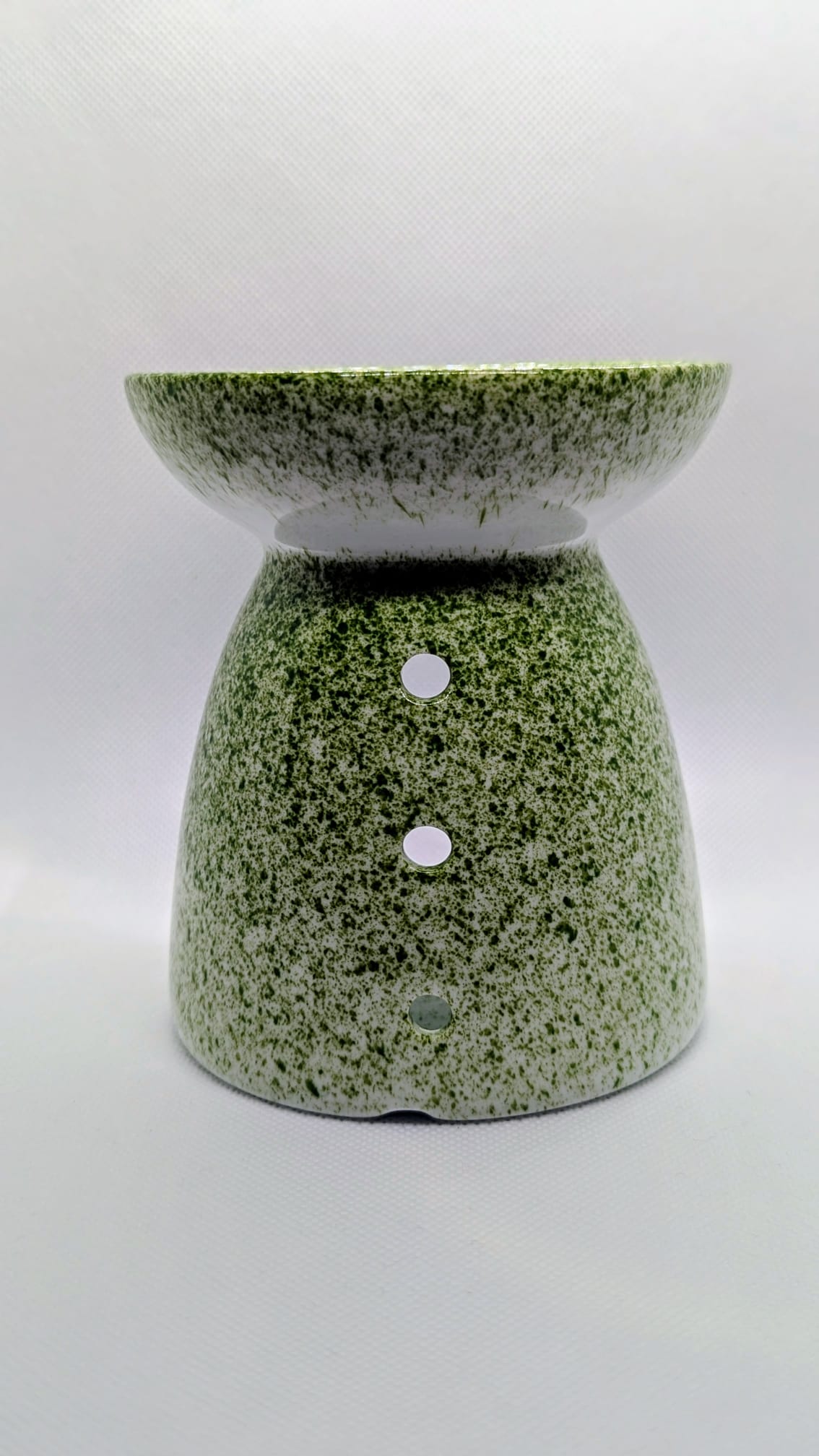 Brûle parfum en céramique verte