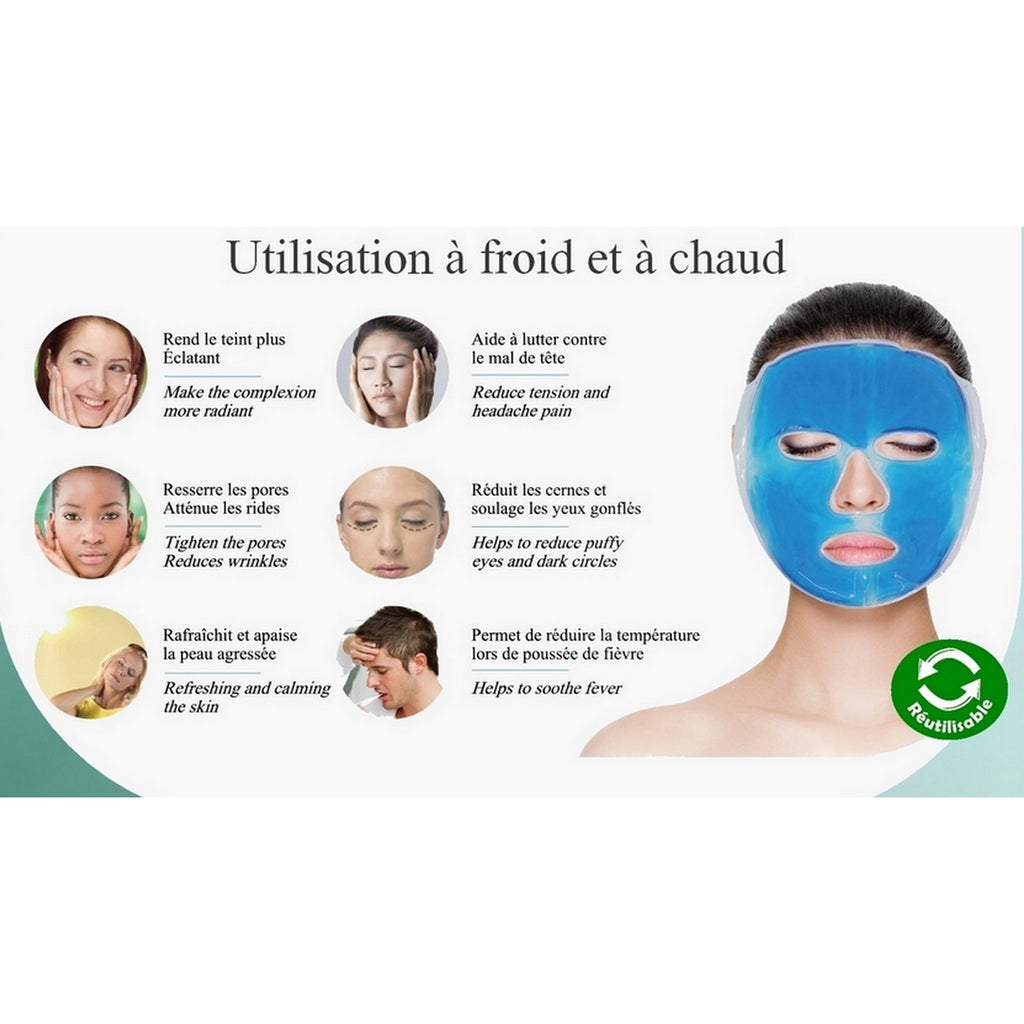 Masque Gel Visage ThermoConfort – Soin Chaud & Froid