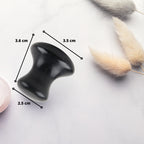 Champi Gua Sha en serpentine noire – Relaxation et détente