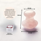 Champi Gua Sha en quartz rose – Éclat et détente du visage