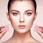 Champi Gua Sha en quartz rose – Éclat et détente du visage