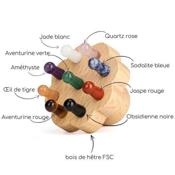 Brosse en fleur 9 points au cuir chevelu – Massage et vitalité
