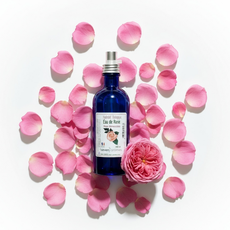 Hydrolat de Rose bio 100ml Sakinati flacon vaporisateur