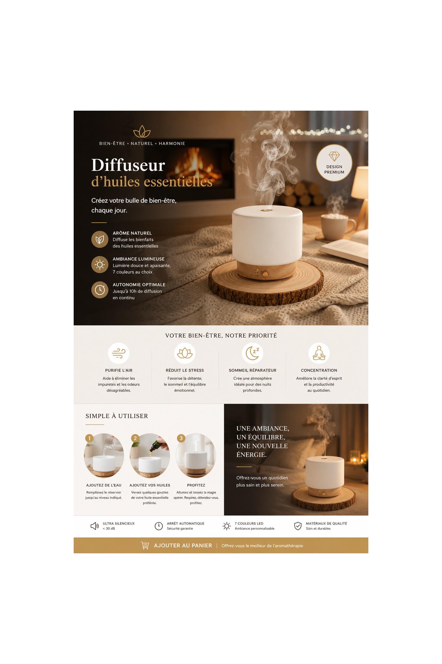 Diffuseur Ultrasonique Linalia