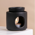 Brûle parfum en céramique noire