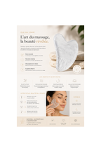 Gua Sha en cristal de roche