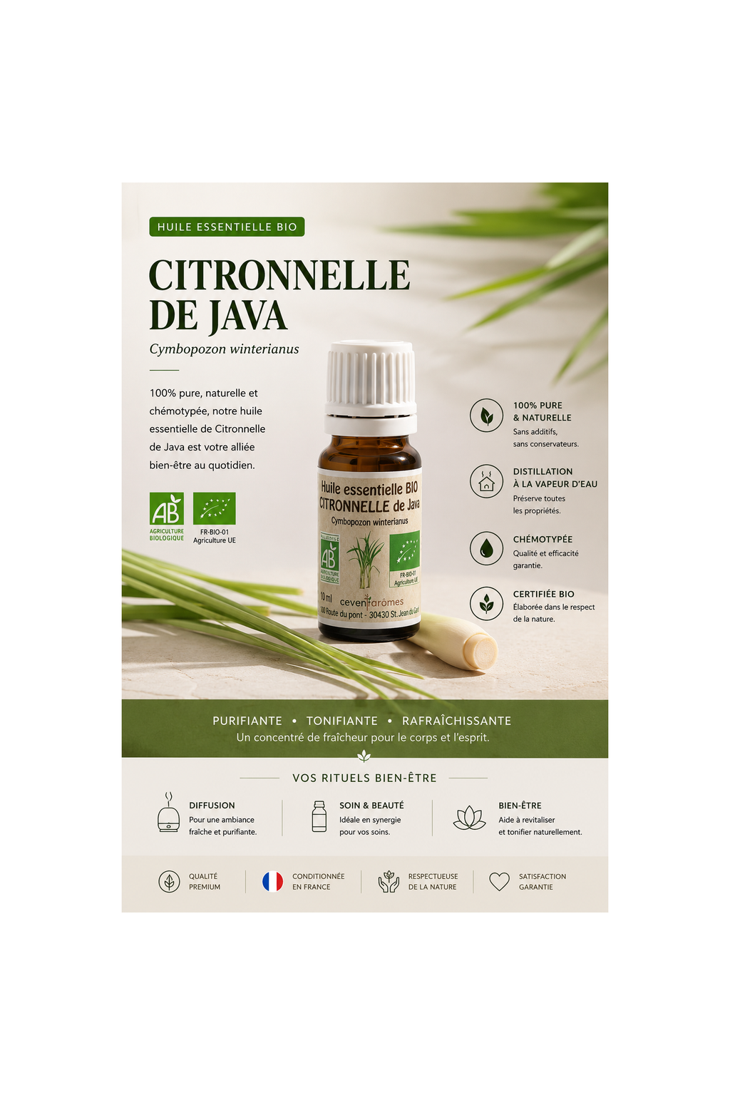 Citronnelle de Java Bio 10ml