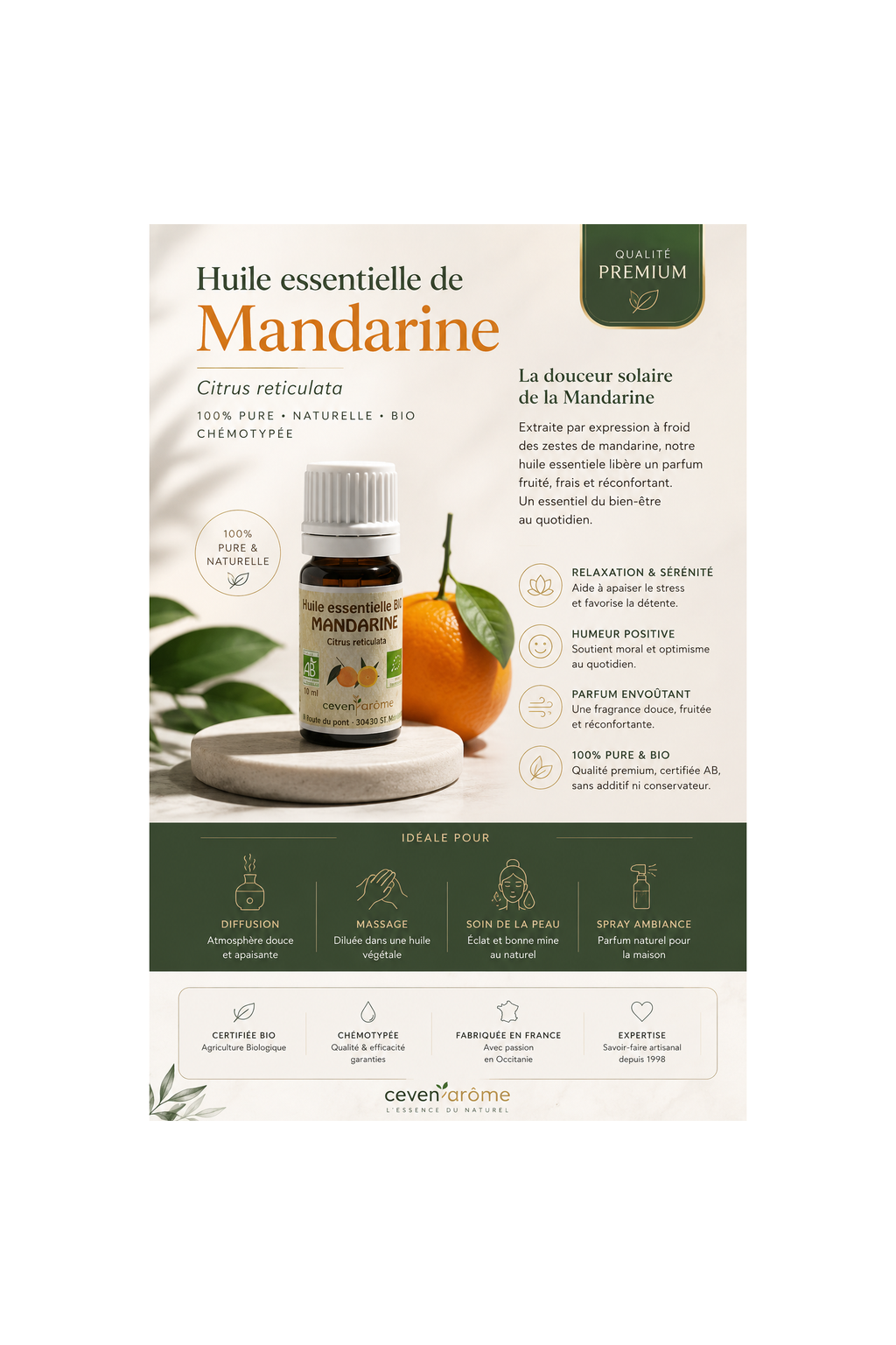 Mandarine Bio 10ml