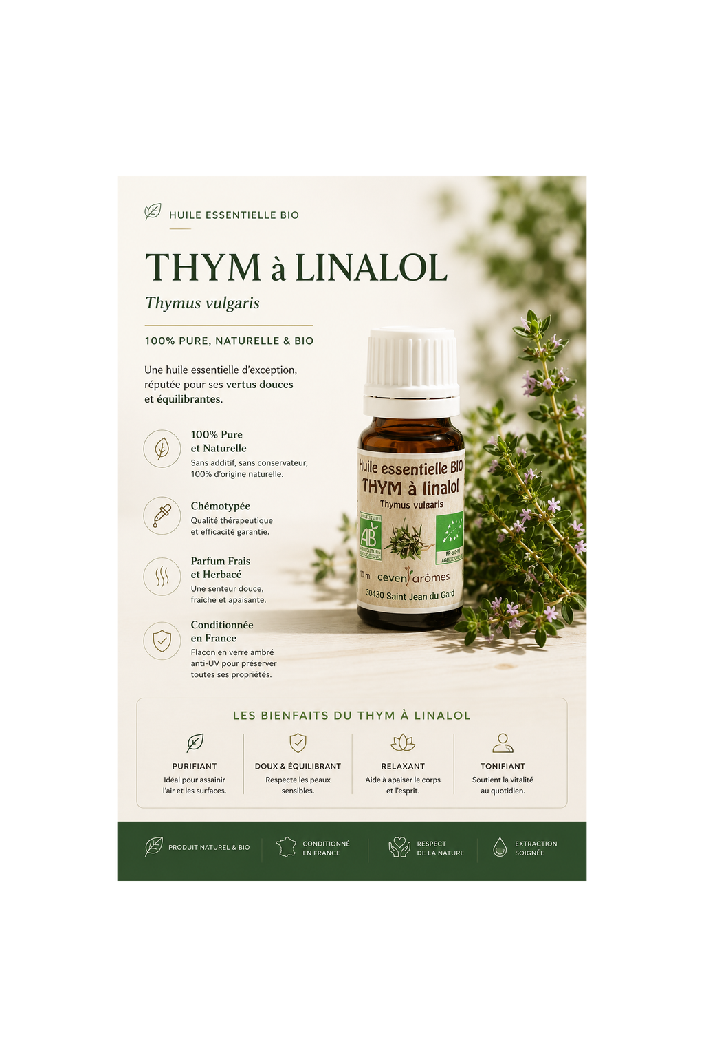 Thym à Linalol Bio 10ml