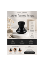 Champi Gua Sha en serpentine noire