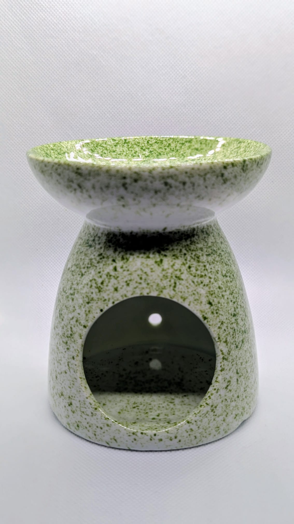Brûle parfum en céramique verte