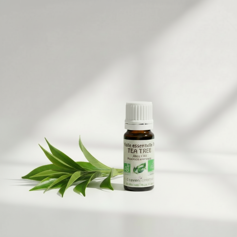 Huile essentielle de Tea Tree bio 10ml Sakinati flacon ambré