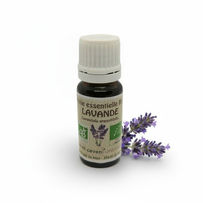 Huile essentielle de Lavande Fine bio 10ml Sakinati flacon ambré