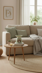 Brûle parfum en céramique verte