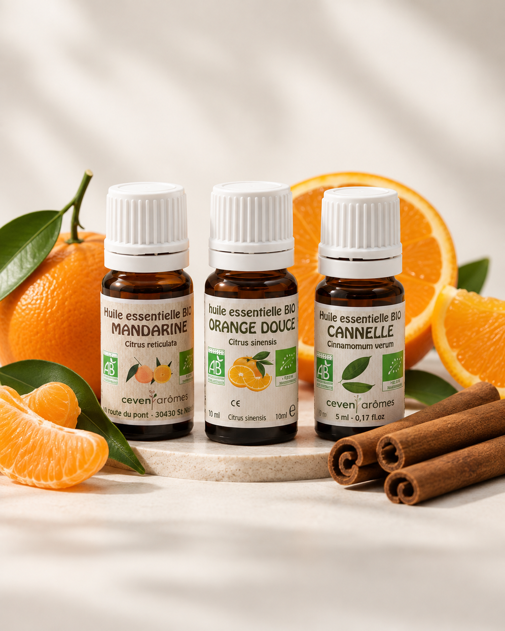 Étreinte d’Automne – trio Mandarine, Orange Douce et Cannelle